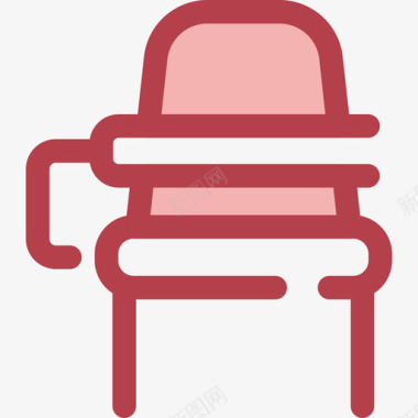 桌椅学校收藏2红色图标图标