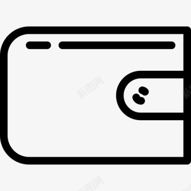 钱包电子商务元素3线性图标图标