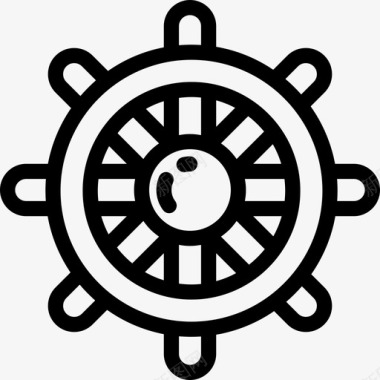 舵手海洋生物3直线型图标图标