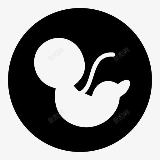 尼欧婴儿出生图标svg_新图网 https://ixintu.com 产前 出生 婴儿 子宫 尼欧 胚胎