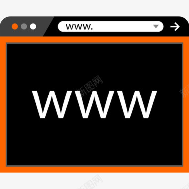 浏览器web浏览器3平面图标图标