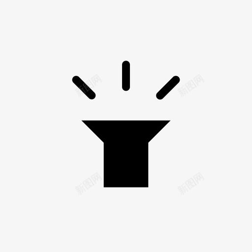 手电筒提灯用户界面图标svg_新图网 https://ixintu.com 手电筒 提灯 智能手机字形 用户界面