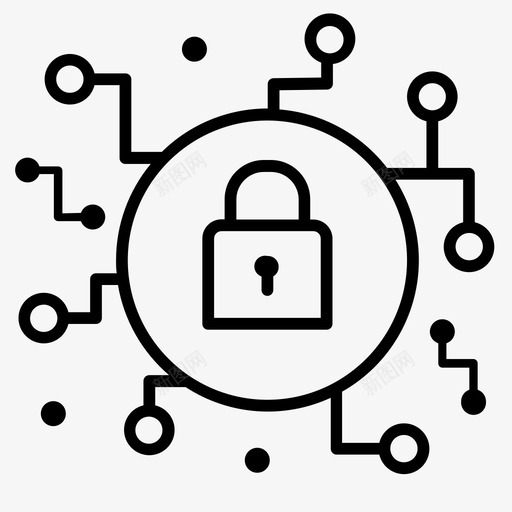 区块链比特币加密货币图标svg_新图网 https://ixintu.com 加密货币 区块链 安全 智能合约 比特币