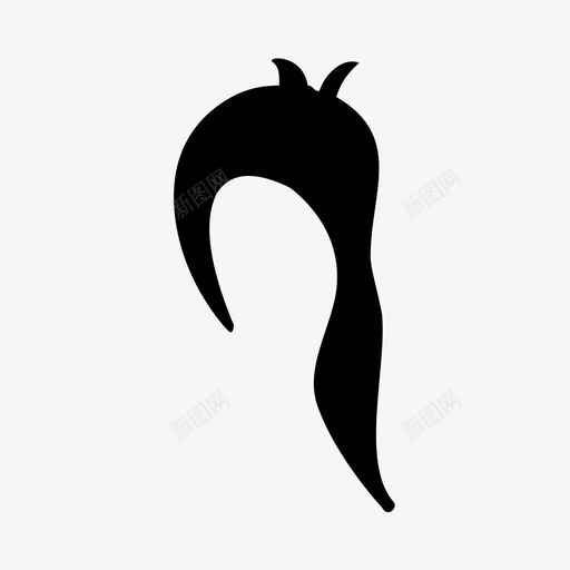 头发绅士发型图标svg_新图网 https://ixintu.com 发型 头发 女人 绅士
