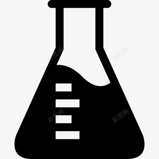 锥形烧瓶化学实验图标svg_新图网 https://ixintu.com 化学 实验 小黑 液体 科学 锥形烧瓶