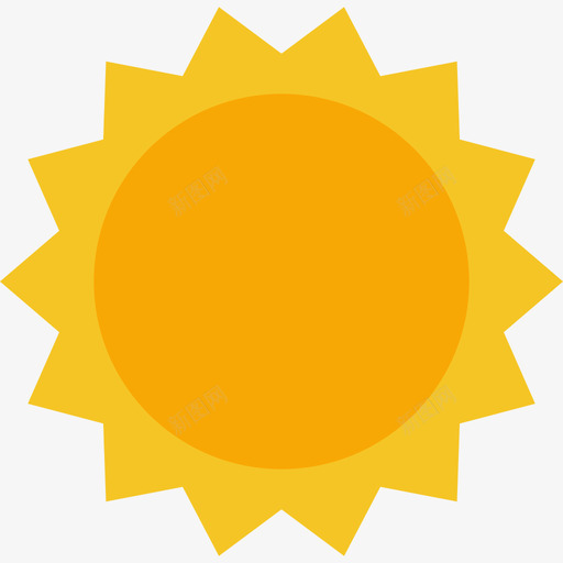 阳光自然暑假色彩图标svg_新图网 https://ixintu.com 暑假色彩 自然 阳光