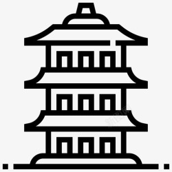 地标1中国宝塔古代建筑图标高清图片