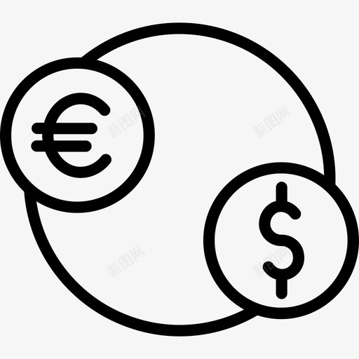 外汇金融和商业直系图标svg_新图网 https://ixintu.com 外汇 直系 金融和商业