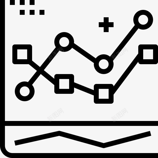 折线图学校图标集合直线svg_新图网 https://ixintu.com 学校图标集合 折线图 直线