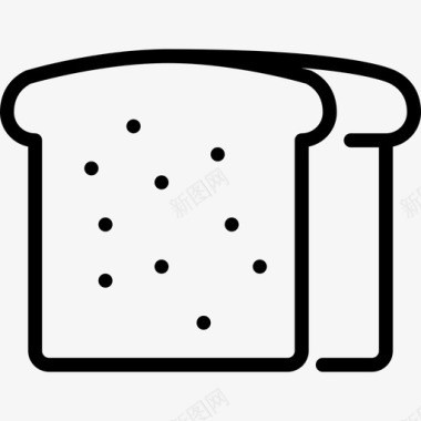 面包食物直系面包图标图标