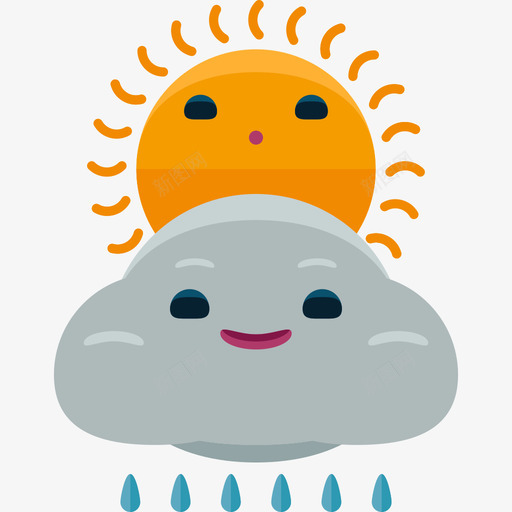 多雨农业平坦图标svg_新图网 https://ixintu.com 农业 多雨 平坦