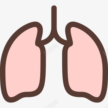 肺医学图标颜色图标