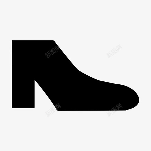 鞋跟美丽时尚图标svg_新图网 https://ixintu.com 女人 时尚 生活方式 美丽 鞋子 鞋跟 高跟鞋