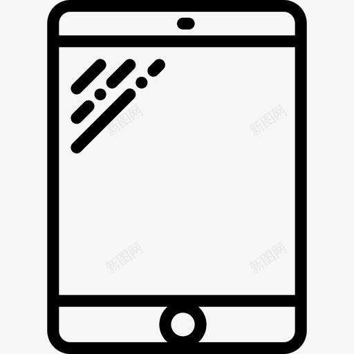 Ipad技术收藏线性图标svg_新图网 https://ixintu.com Ipad 技术收藏 线性