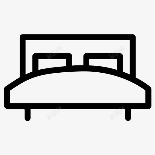 床双层床小床图标svg_新图网 https://ixintu.com 双层床 小床 床 床垫 托盘 达文波特