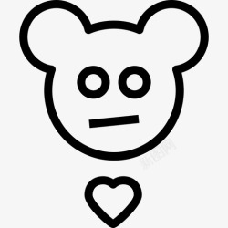 泰迪熊图标泰迪熊情人节系列直系图标高清图片