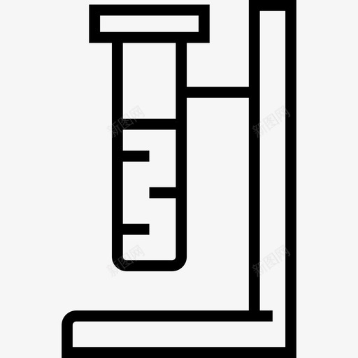 试管科学4线性图标svg_新图网 https://ixintu.com 科学4 线性 试管