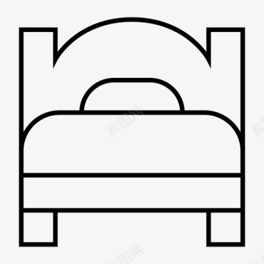 床家具酒店图标图标