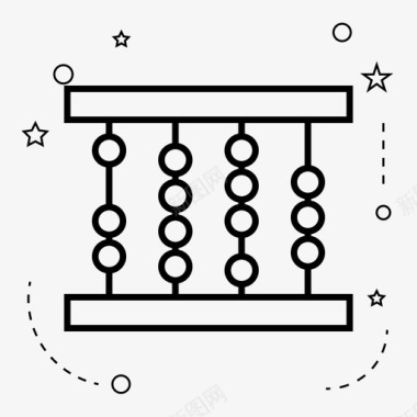 算盘数学学校图标图标