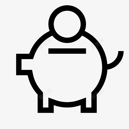 预算银行财务图标svg_新图网 https://ixintu.com 存钱罐 财务 重要的图标设置清晰 钱 银行 预算