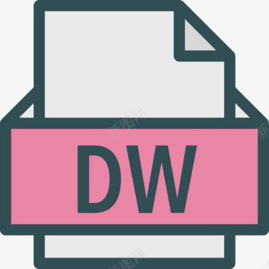 DW格式2线性颜色图标图标
