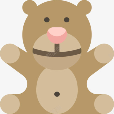 泰迪熊2号宝宝扁的图标图标