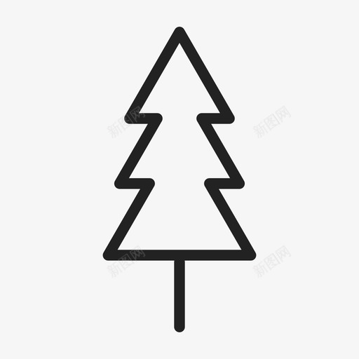 云杉圣诞树森林图标svg_新图网 https://ixintu.com 云杉 圣诞树 松树 树 森林