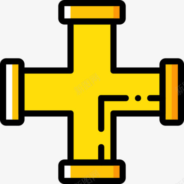 管道结构8黄色图标图标
