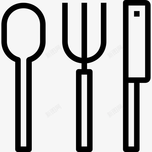 餐具烹饪和厨房设备图标svg_新图网 https://ixintu.com 烹饪和厨房设备 餐具