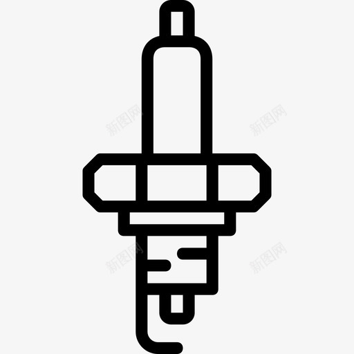 火花塞汽车零件2线性图标svg_新图网 https://ixintu.com 汽车零件2 火花塞 线性