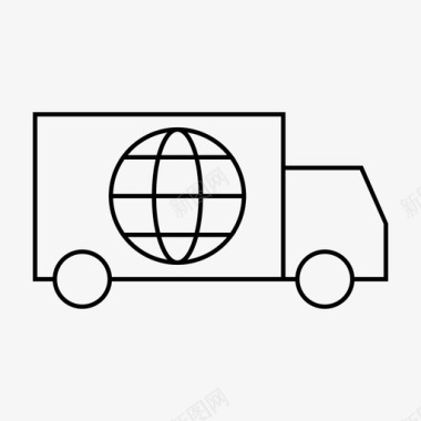 国际航运货物交货图标图标