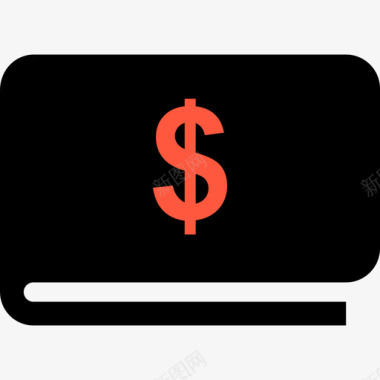 钱包购物电子商务3扁平图标图标