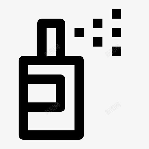 喷漆瓶子喷雾器图标svg_新图网 https://ixintu.com 喷漆 喷雾器 工具 瓶子 设计和开发线图标集