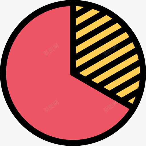 饼图财务8彩色图标svg_新图网 https://ixintu.com 彩色 财务8 饼图