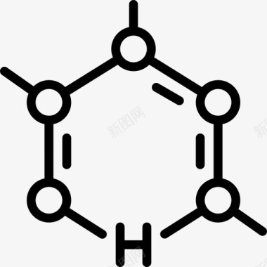 细胞科学5线性图标图标