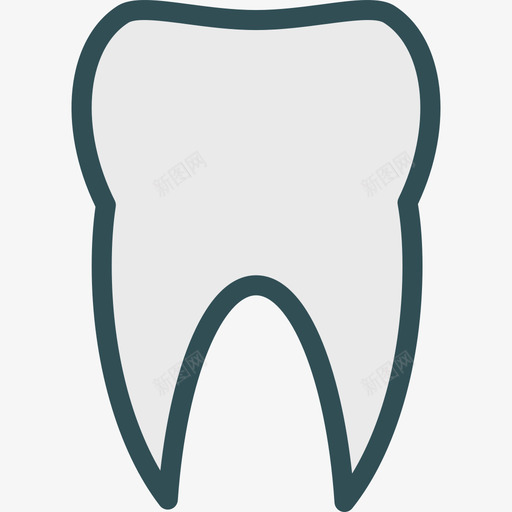 牙齿医用9线颜色图标svg_新图网 https://ixintu.com 医用9 牙齿 线颜色
