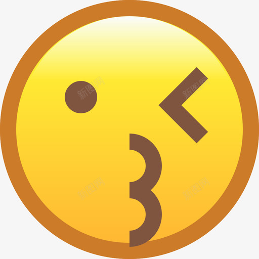 眨眼情感颜色图标svg_新图网 https://ixintu.com 情感 眨眼 颜色