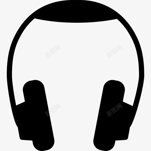 耳机音乐套装填充图标svg_新图网 https://ixintu.com 填充 耳机 音乐套装