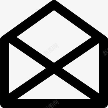 电子邮件通信2粗体圆形图标图标