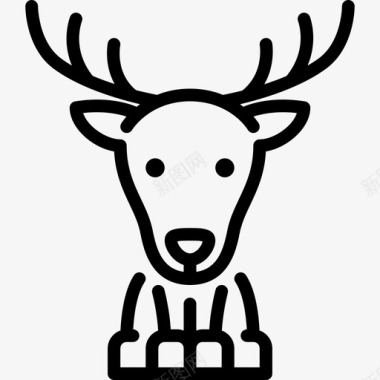 鹿自然直系图标图标