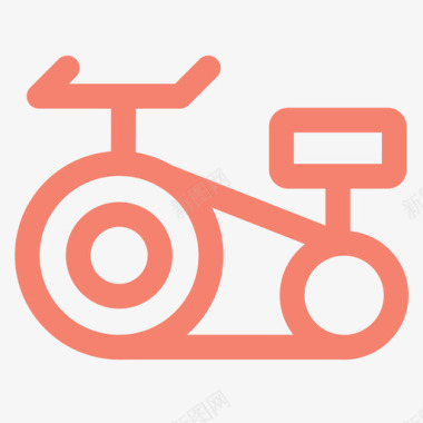 固定自行车自行车骑行图标图标