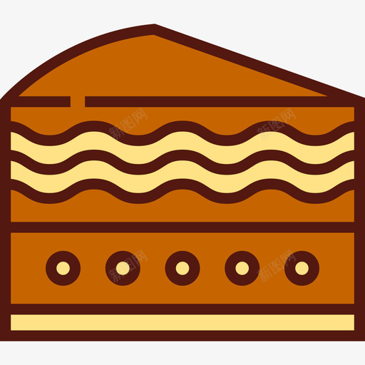 蛋糕食物6线颜色图标svg_新图网 https://ixintu.com 线颜色 蛋糕 食物6