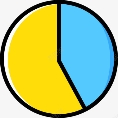 饼图搜索引擎优化和分析2黄色图标图标