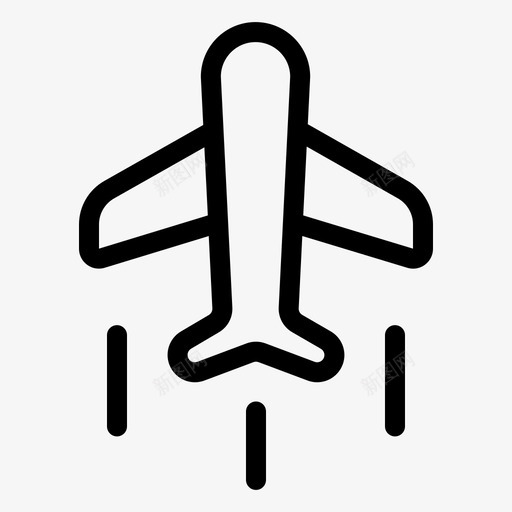 飞机喷气式飞机运输图标svg_新图网 https://ixintu.com 喷气式飞机 旅行 运输 飞机