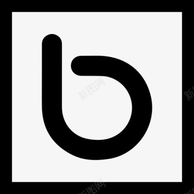 Bebo社交媒体徽标集合线性图标图标