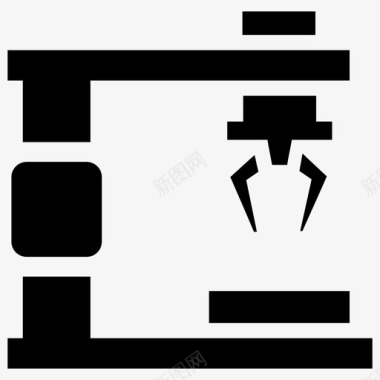 工业手臂液压手臂工业机器人图标图标