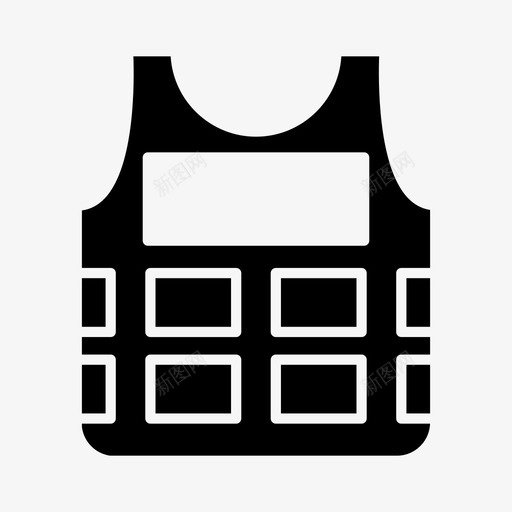 防弹衣图标svg_新图网 https://ixintu.com 防弹衣