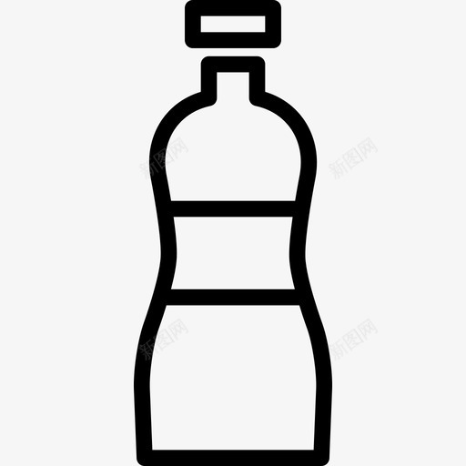 瓶装食品饮料线性图标svg_新图网 https://ixintu.com 瓶装 线性 食品饮料