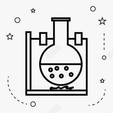 实验火烧瓶图标图标