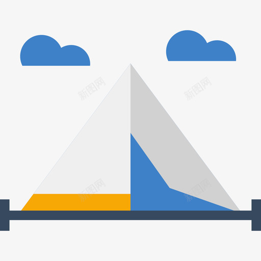 帐篷旅游暑假色彩图标svg_新图网 https://ixintu.com 帐篷 旅游 暑假色彩